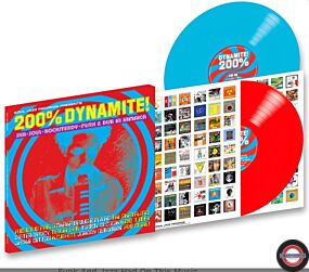 RSD 2023 - Soul Jazz Records Presents - 200% DYNAMITE! Ska, Soul, Rocksteady, Funk & Dub in Jamaica [2LP Red & Blue Vinyl]