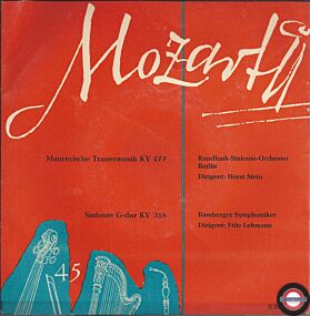 Mozart-  Maurerische Trauermusik KV 477 / Sinfonie G-Dur KV 318 
