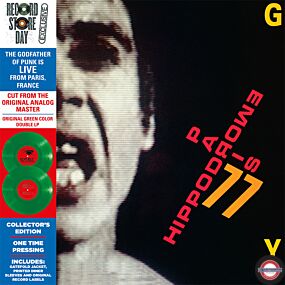 Iggy Pop - Live at Hippodrome Paris (2LP Green Colored, RSD 2019)