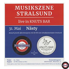 Live in »Knuts Bar« 31.05.2024 mit Nästy und Aftershowparty mit Vinyl-DJ Ulli vom »Schallplattenladen« Stralsund